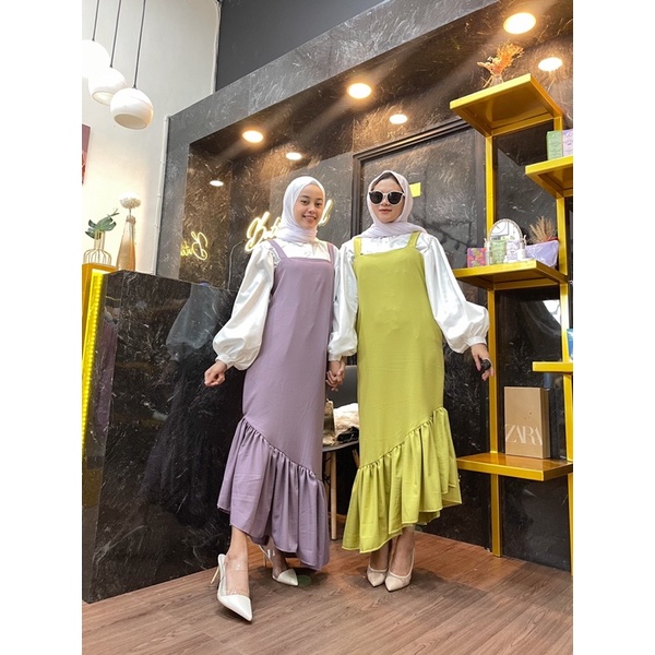 Overall maharani // overall rufle butikzarv.id