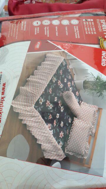 Sprei Rumbai Deluxe Kintakun Katun Ukuran 180x200 Cm 180 Rmb King Size No 1 Elegan Terbaru Murah
