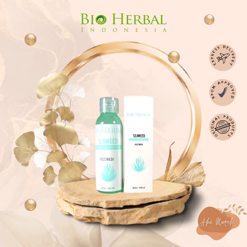 ✨ AKU MURAH ✨Bio Herbal Seaweed Face Wash / Brightening and Moisturizing