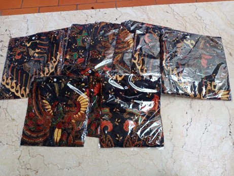 Batik Couple Keluarga Sania Ruffle Ori Ndoro Jowi Dnt Kupu Sogan