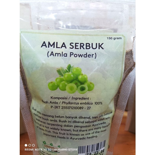 

bubuk buah amla amalaki powder 150gr