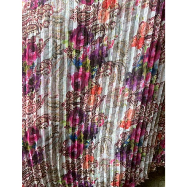Plisket motif - kain plisket - bahan plisket - Plisket polos