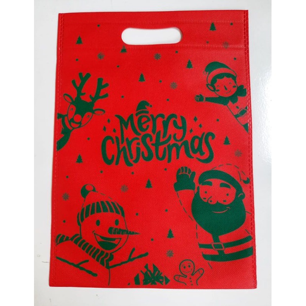 

Goodie bag natal kecil spunbond christmas