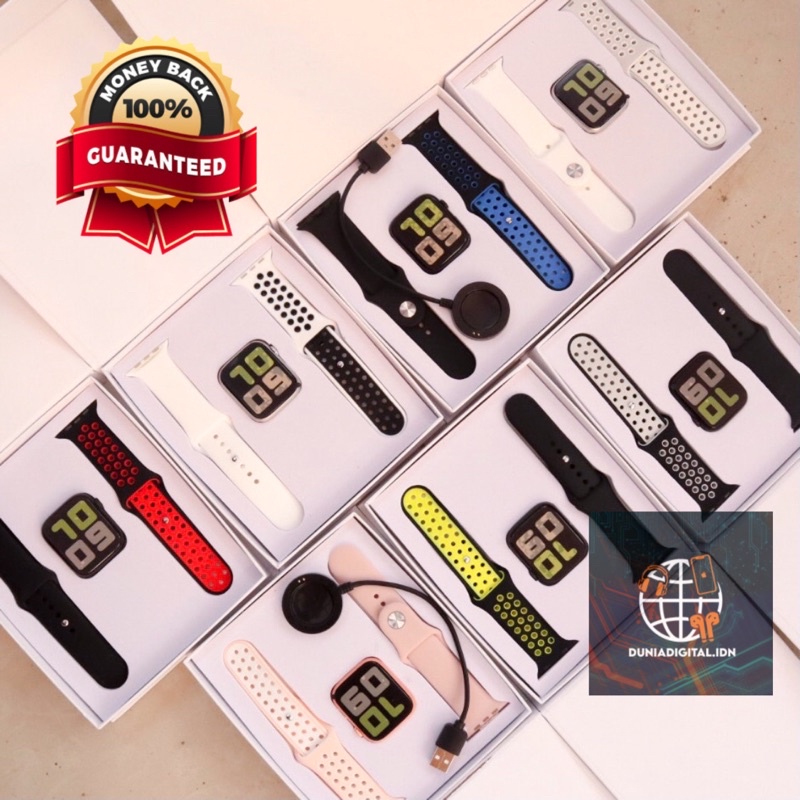 Premium (RRW) GARANSISmart Watch T500/ T55 ORIGINAL Double Strap Jam Pintar ,bisa telfon , Pria dan