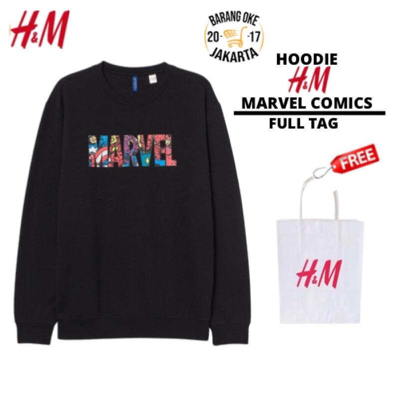 COD 8.8 Crewneck Sweater HnM Marvel Comics Studio Jaket Unisex H&amp;M