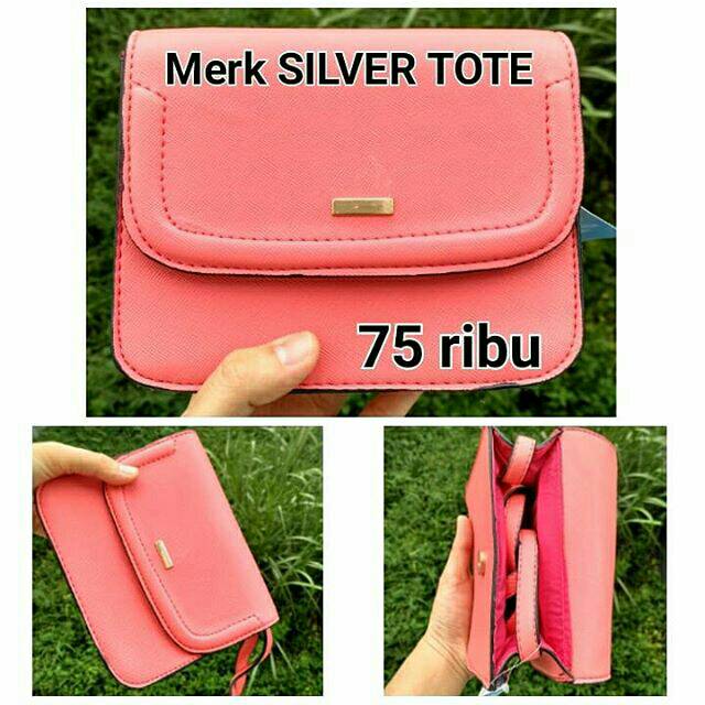 Tas SILVER TOTE Boggy Slingbag Pink