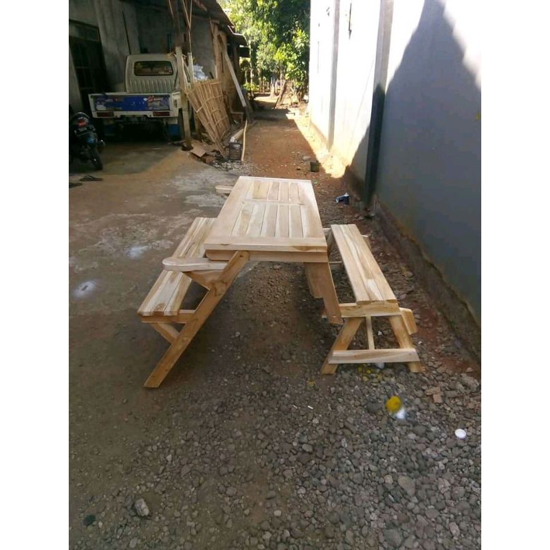 Bangku magic Full Kayu Jati Kursi Bangku Cafe Resto Full Kayu Jati | meja lipat | kursi cafe kayu ja