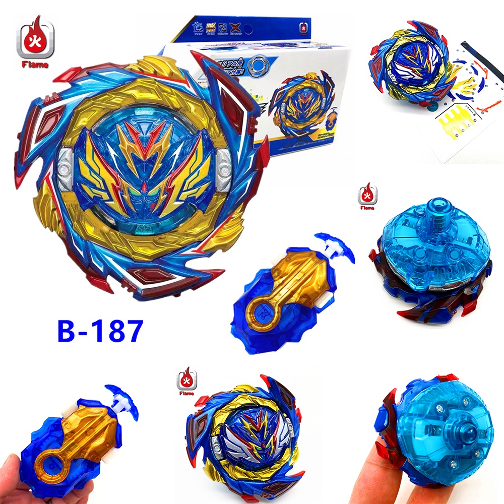 B187 Beyblade Burst DB Savior Valkyrie Shot-7 Devil Blade Launcher Gyro Spinning Gyroscope