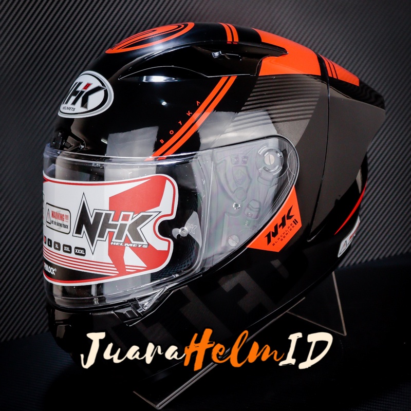 NHK HELM GPR TECH STREET UNDISPUTED / BLACK ORANGE / GP R TECH