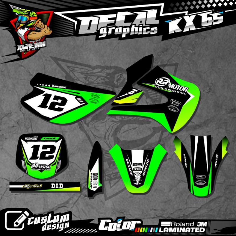 DECAL KX 65 KX 85 KX 85 NEW KX 85 LAMA HIJAU FULL BODY