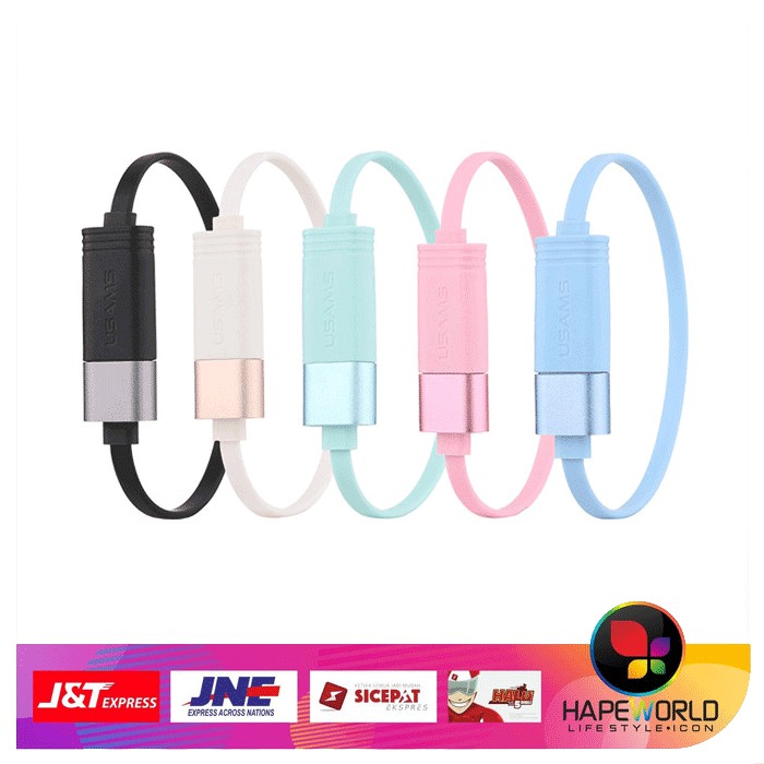 USAMS U-LOOP BRACLET USB CABLE - KABEL LIGHTNING