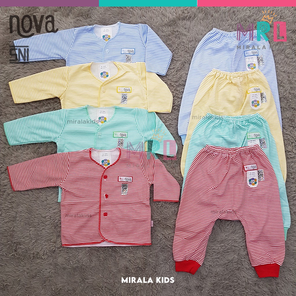 Nova Setelan Baju Panjang dan Celana Panjang SNI - Nova Baju Bayi Newborn