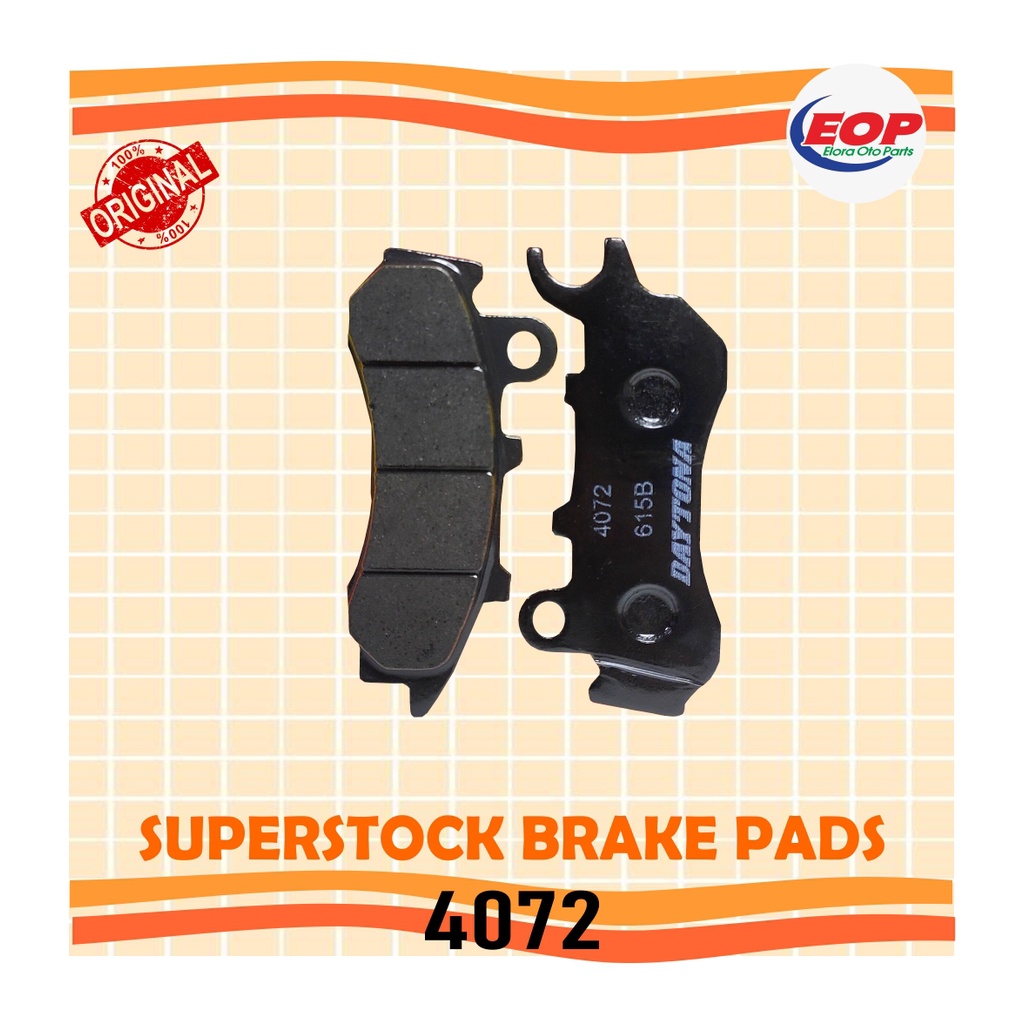 Brake Pad Daytona SuperStock 4072 Pcx150-Adv 150 (FR) CBS Kampas Rem Depan