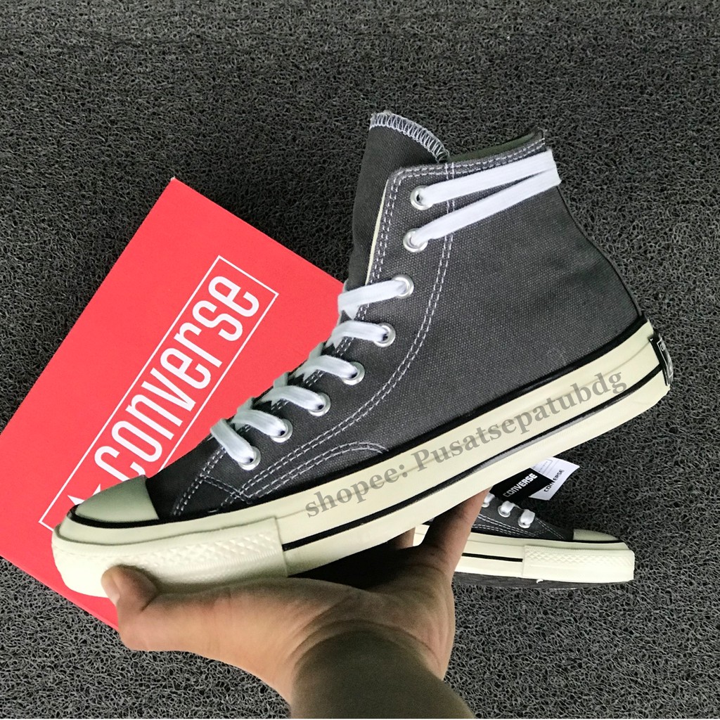 Sepatu Converse All Star 70s High Grey Glossy