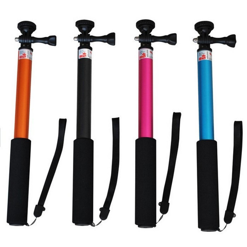 TaffSTUDIO Tongsis Monopod Round Mount for Action Camera / Smartphone [Hitam]