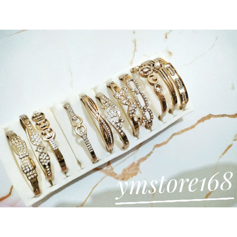 gelang tangan wanita anti luntur kena air Gelang tangan gold gelang tangan korea style