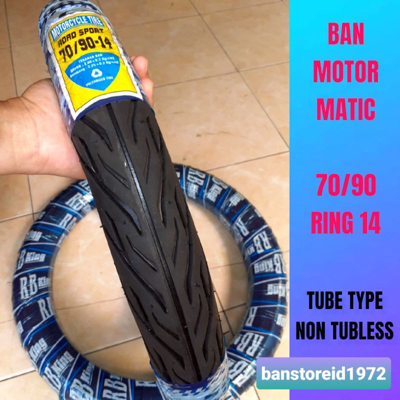 Ban Luar Motor Matic Metik Depan 70/90 Ring 14 - Mio lama Sporty Smile Mio J Soul Karbu GT Xeon Fino