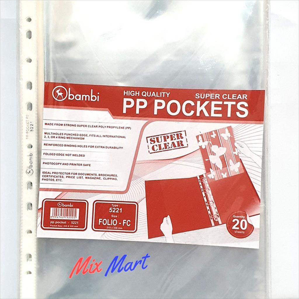 

Bambi PP Pocket 5221 Folio