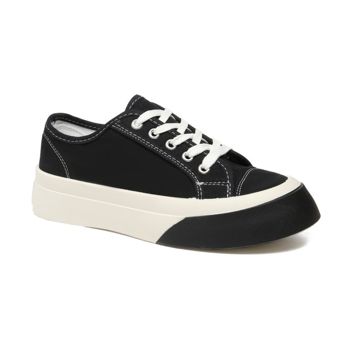 Sepatu Spatu Kets terbaru Canvas tinggi sepatu slip on murah U6R8 casual Running tanpa tali Awet fas