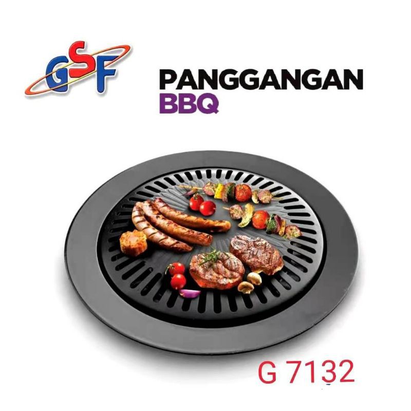 Maxim Alat pemanggang ultragrill / wajan pemanggang bbq &amp; PANGGANGAN BULAT BBQ GSF G-7132