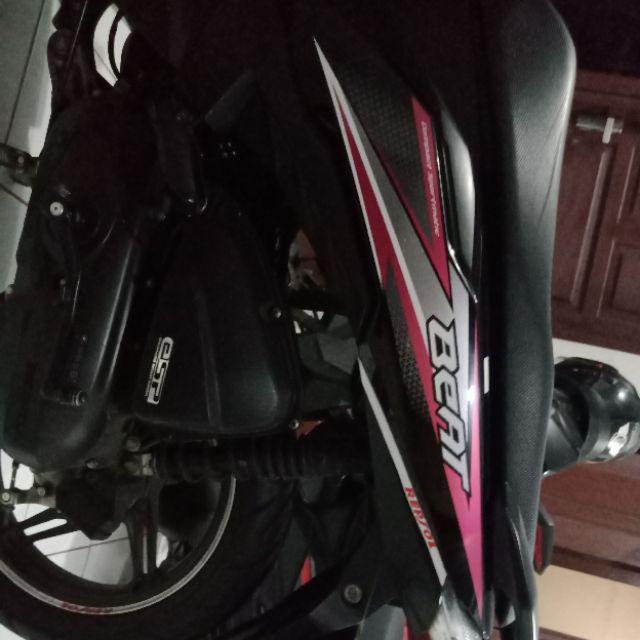 Striping Motor  Honda Beat  CBS ISS 2018  Magenta  Shopee 