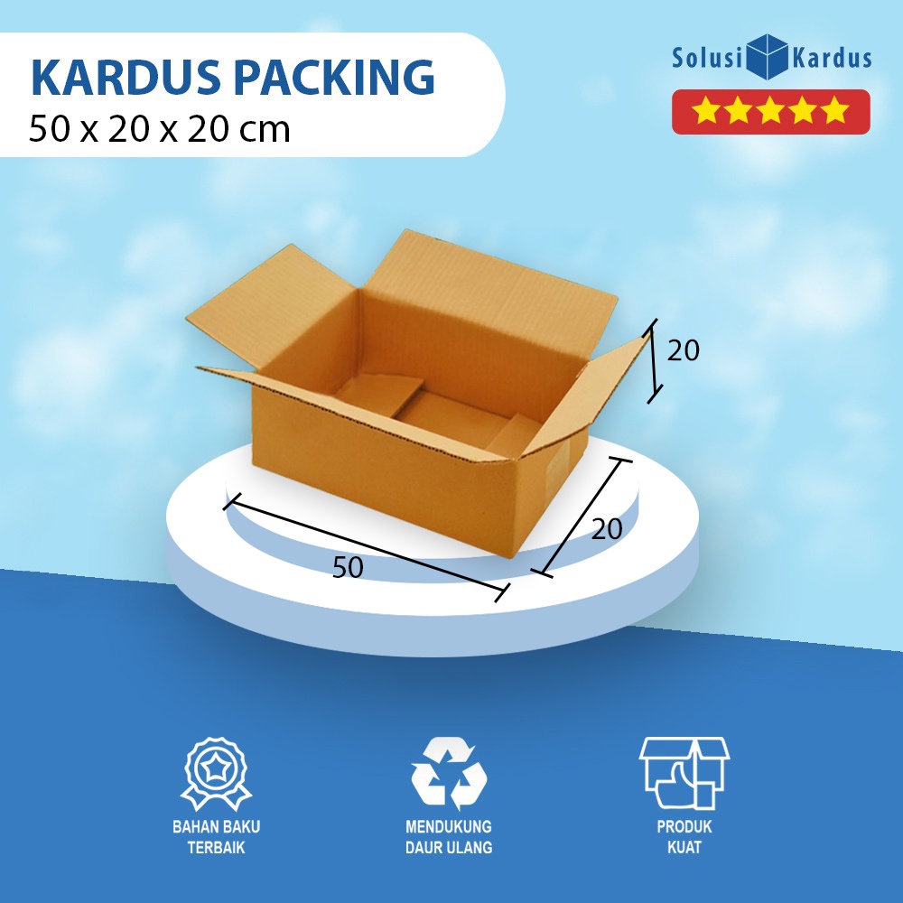 

Box | Dus | Kotak | Kemasan Packing | Karton | Kardus Polos 50x20x20