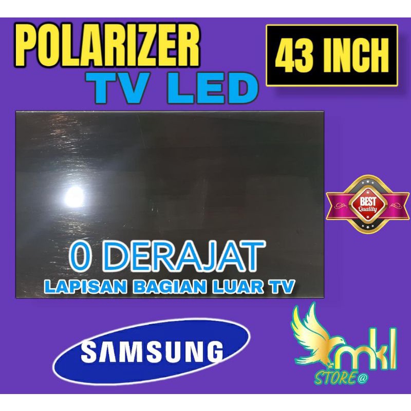 POLARIS POLARIZER TV LCD LED 43" INCH PELAPIS FILM KHUSUS UNTUK BAGIAN LUAR ATAU DEPAN POLARIS POLARIZER TV LCD LED 43" INCH