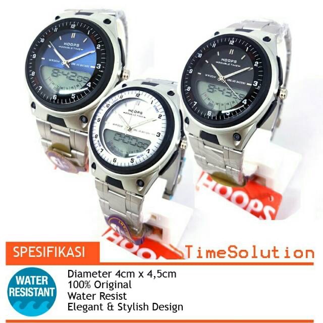 Jam tangan pria sporty Hoops original