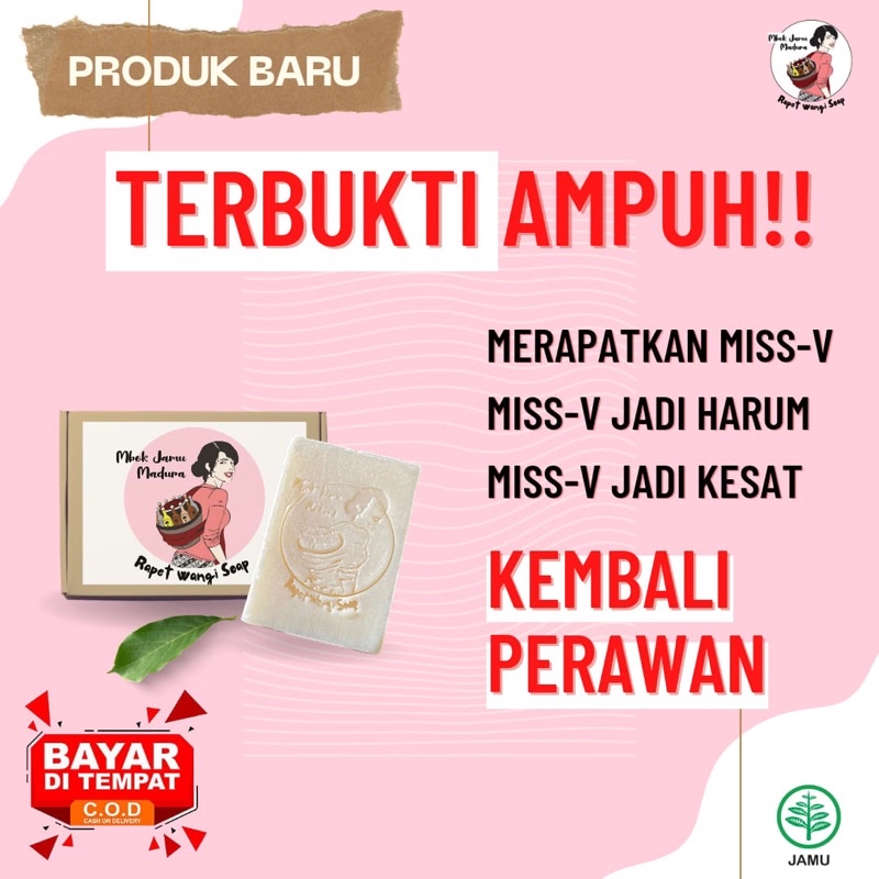 TERMURAH sabun miss v terbukti ampuh ,menjadi keset harum dan rapat dan bisa memutihkan selangkangan