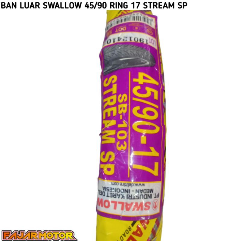 SWALLOW BAN LUAR TYPE STREAM SP 45/90 RING 17 BAN DALAM 185-17