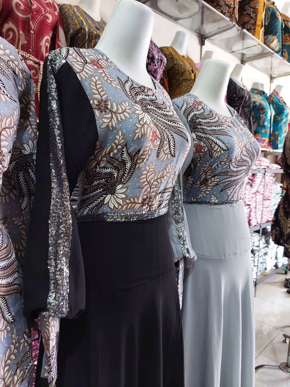 Gamis Batik Couple • Karyaku Kemeja Batik Pria • Batik Couple Premium Modern