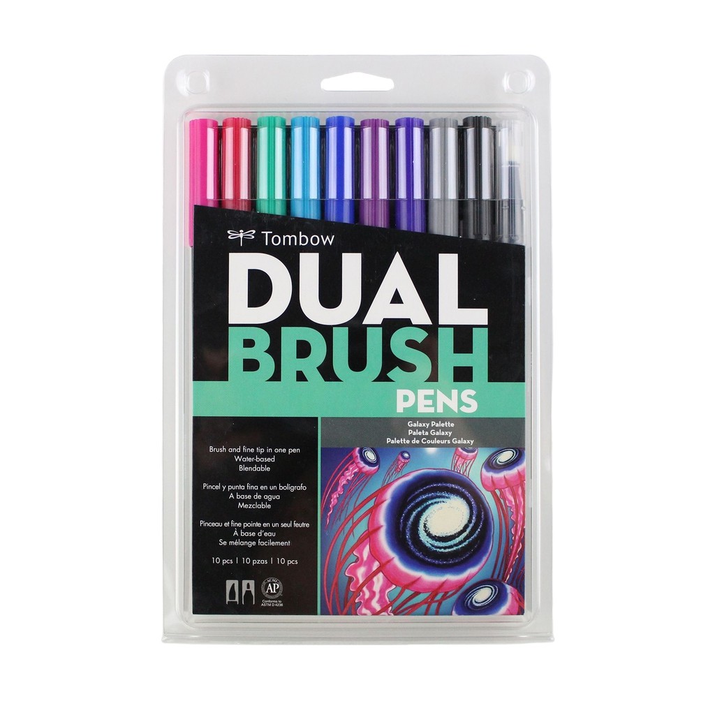 

LIMITED EDITION Tombow Dual Brush Pen Set 10 - Galaxy Palette