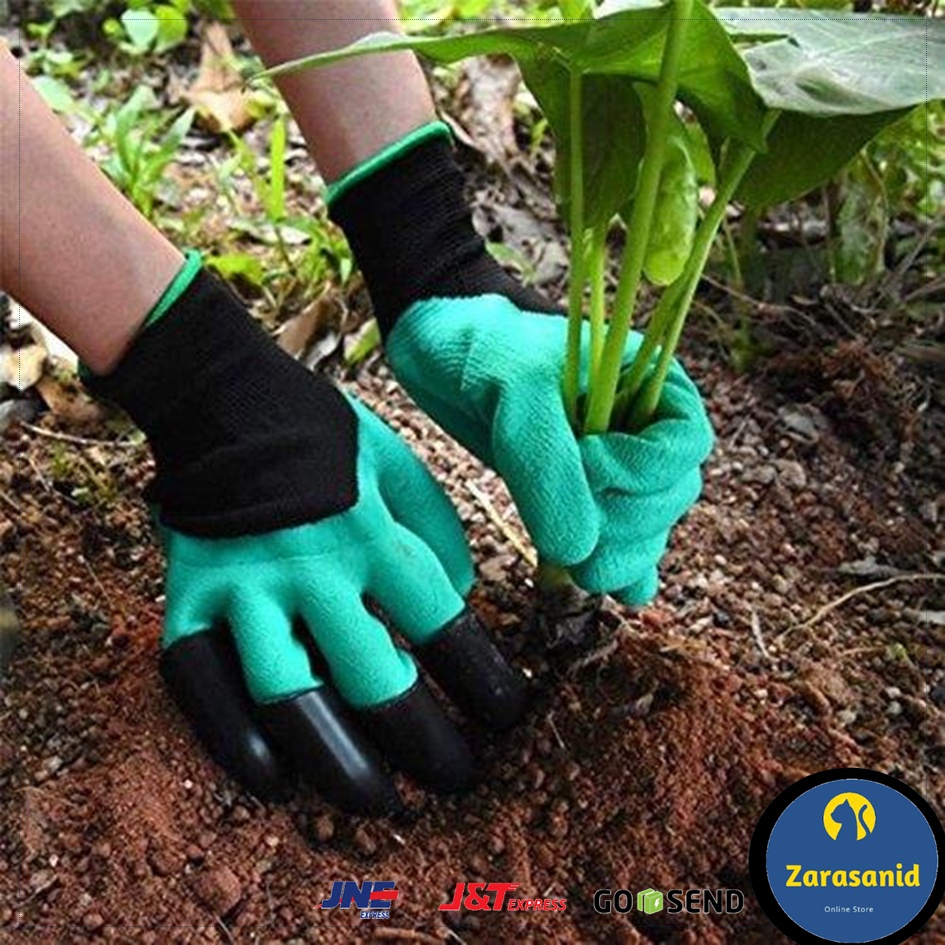 GARDENING GLOVES SARUNG TANGAN BERKEBUN DILENGKAPI CAKAR