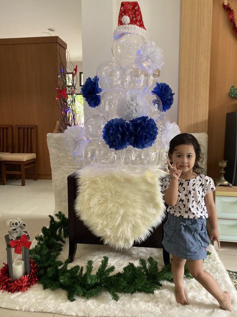 Pom Pom Kertas Bunga Dekorasi / Tissue Flower Ball Uk. 25cm