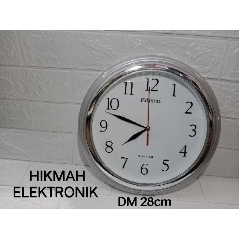 jam dinding EDISON EDW12 T16/jam dinding bagus/jam dinding simple