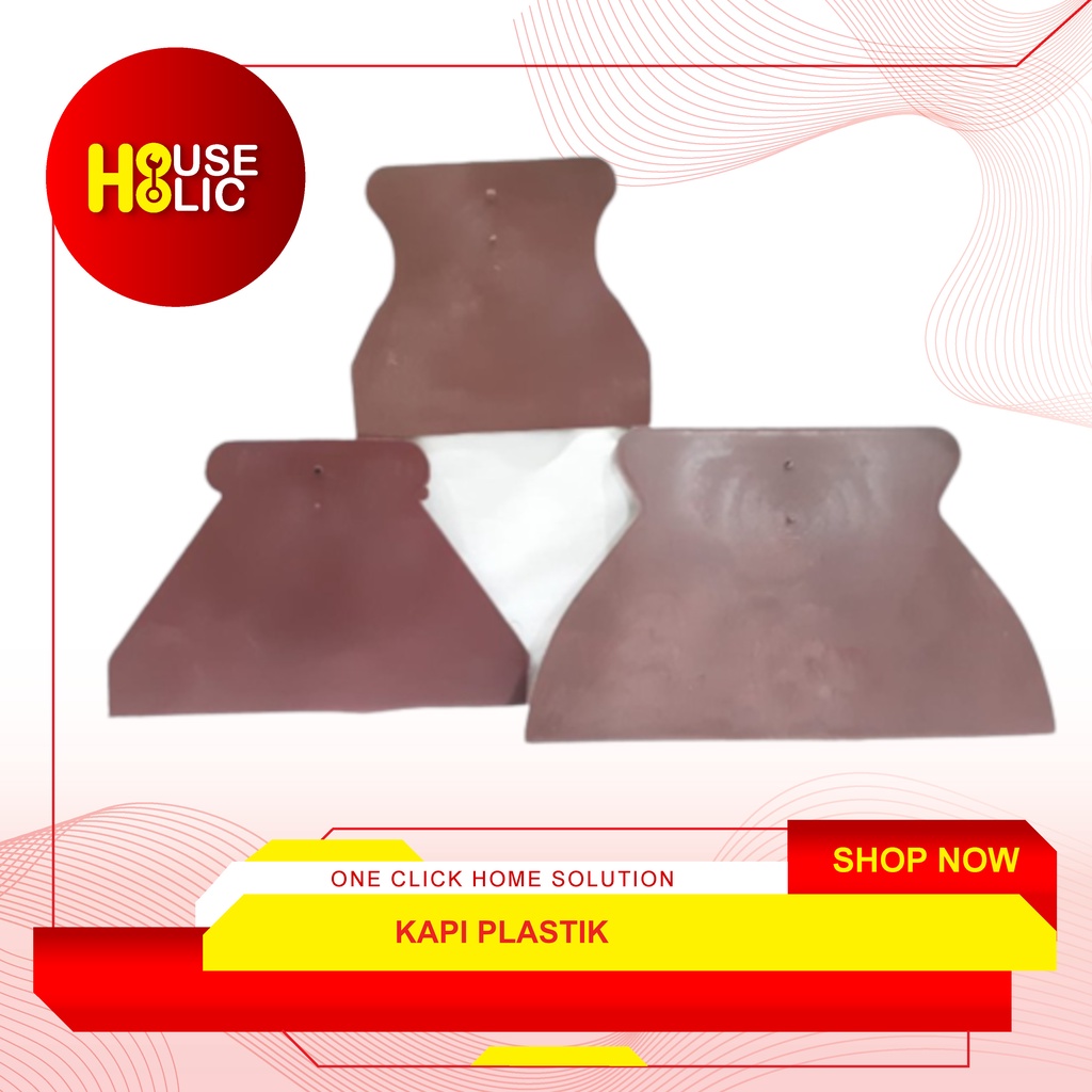 Kapi Plastik Kape PVC / Alat Plamir Cat Dinding Scraper Sliper Slipper