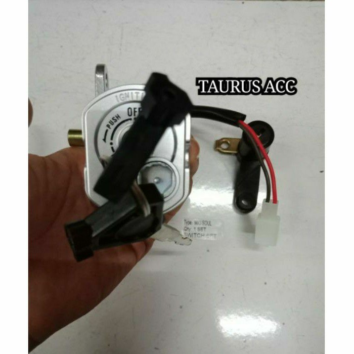 KUNCI KONTAK SET MIO SOUL/FINO CARBU PLUS KUNCI JOK BELAKANG (A CLASS SUPER)-1