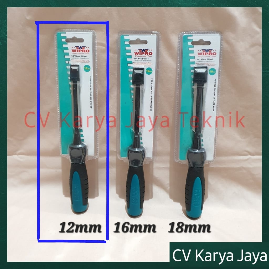 Pahat Kayu 1/2” CR-V Wipro / Tatah Kayu 12 mm / Wood Chisel
