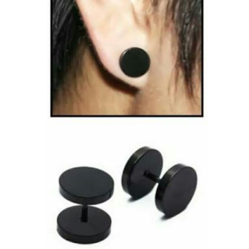 ANTING BARBEL HITAM ANTING COWOK PIERCING TINDIK