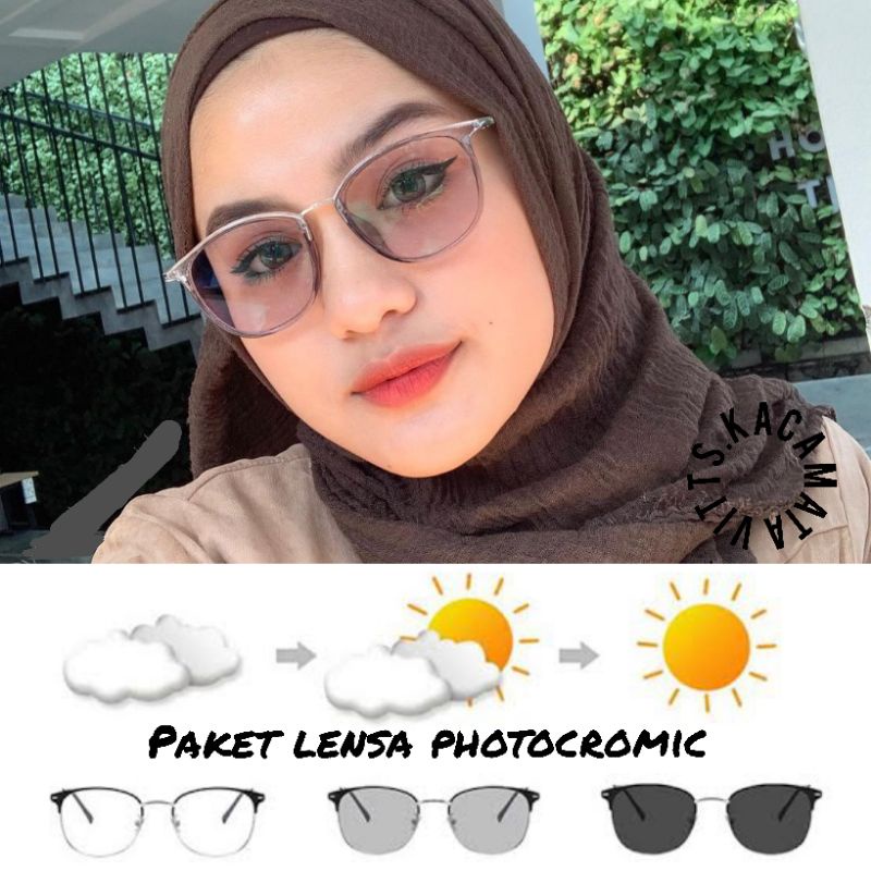 KACAMATA LENSA PHOTOCROMIC / BLUERAY 1056