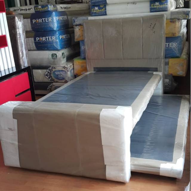 Rangka Divan 2in1 Ranjang Atas Uk.120x200 dan Sorong Bawah Uk.120x200 TANPA KASUR