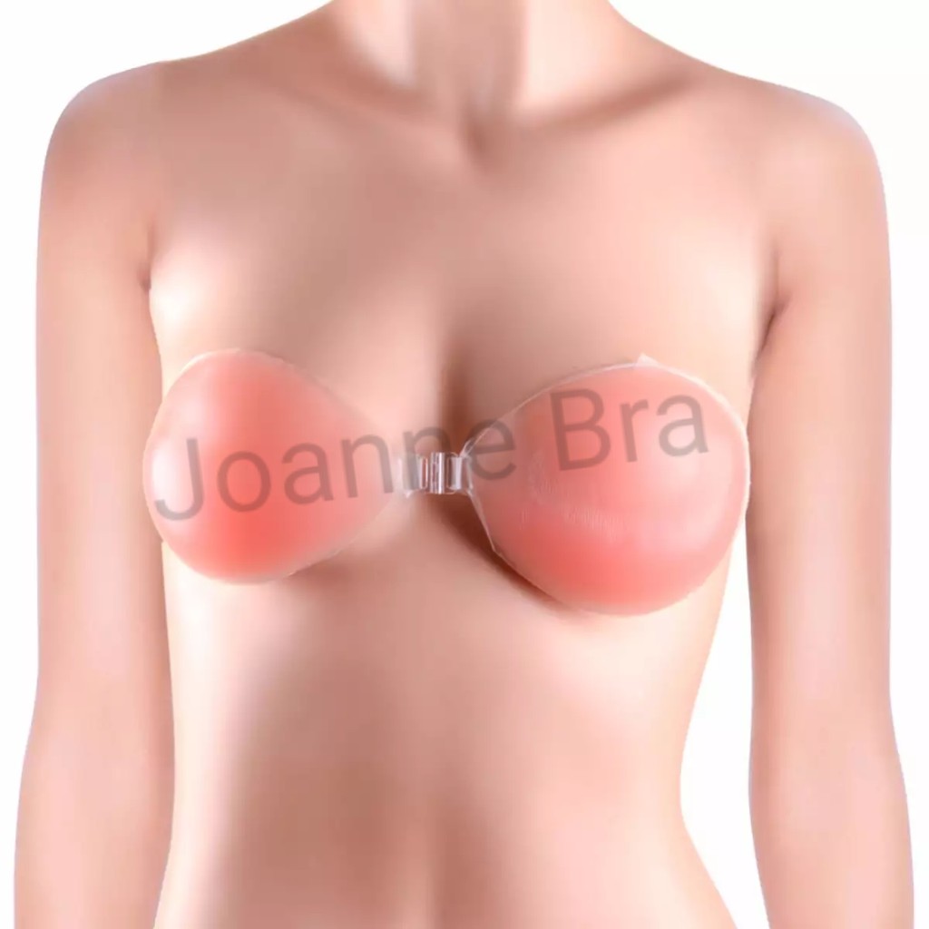 Elena Bra Tempel Silikon Push Up/Tipis Invisible - Bra Cup A B C D Sexy Tanpa Tali Seksi