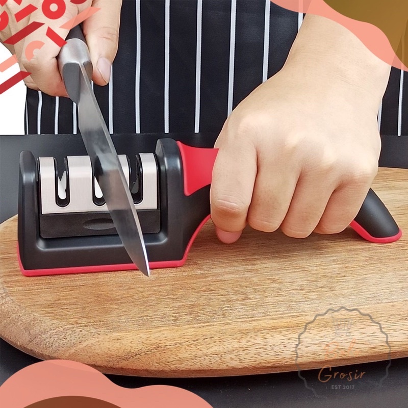 [QS] Quick Sharpener Pengasah Pisau Gunting Dapur 3 Stage