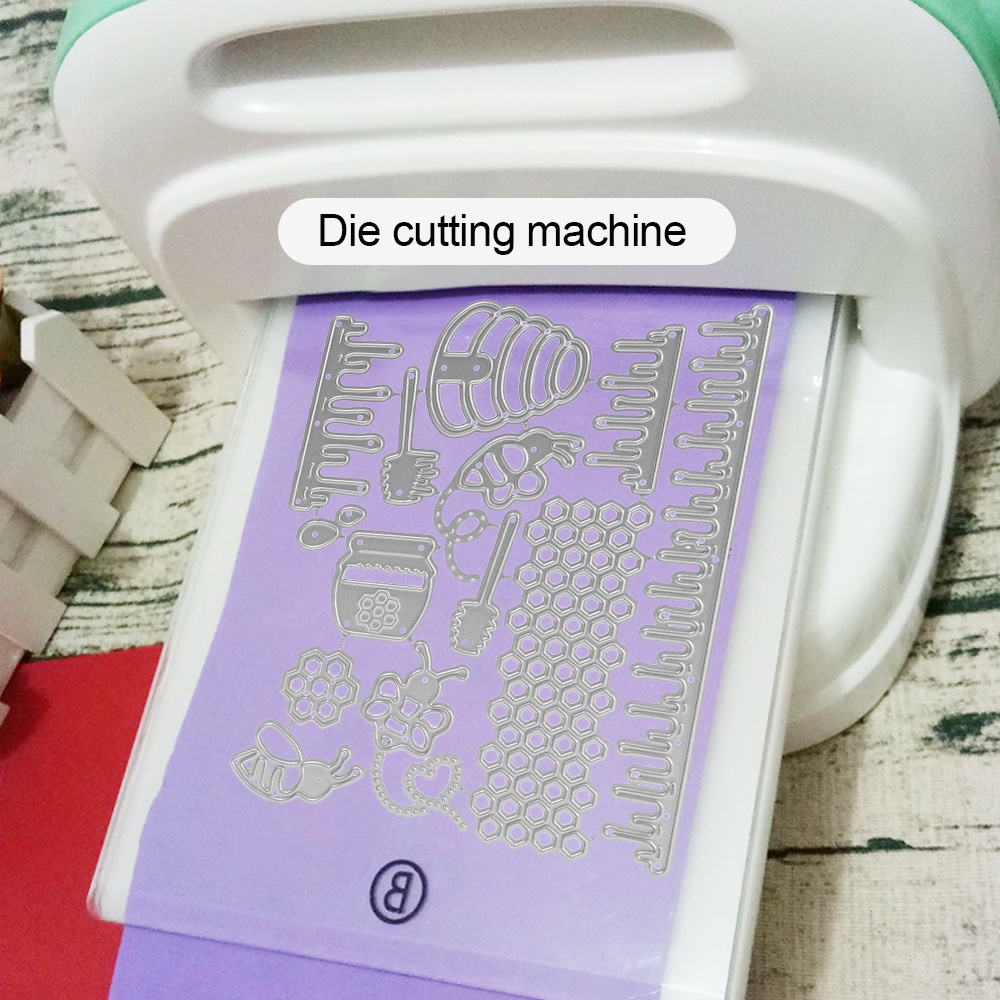 Cutting Dies Bahan Metal Desain Hewan Lebah Madu Untuk Dekorasi Scrapbook