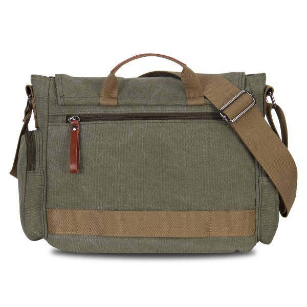 Tas Selempang Pria Messenger Canvas Printing - 1124 - OMBG0LAG Army Green