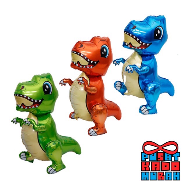 [NEW] Balon 4D Foil DINOSAURUS T-REX untuk Pesta / Acara / Dekorasi / Hiasan / Ulang Tahun