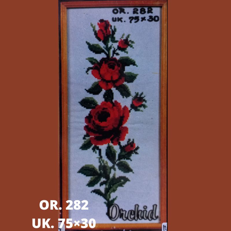 KRISTIK KRUISTIK SULAM 1 SET CROSS STITCH ORCHID OR 282 283 284 285 287 288