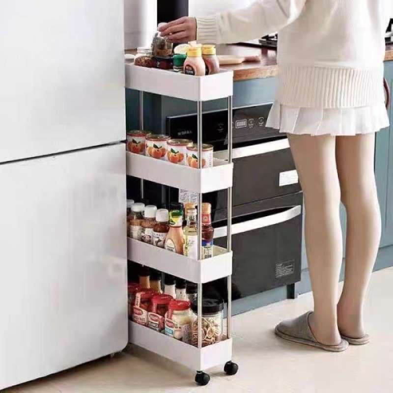 S21 - Rak Susun dengan Roda /Rak Troli Serbaguna /Rak Salon / Organizer Rack / Rak Dapur / Rak Kamar Mandi