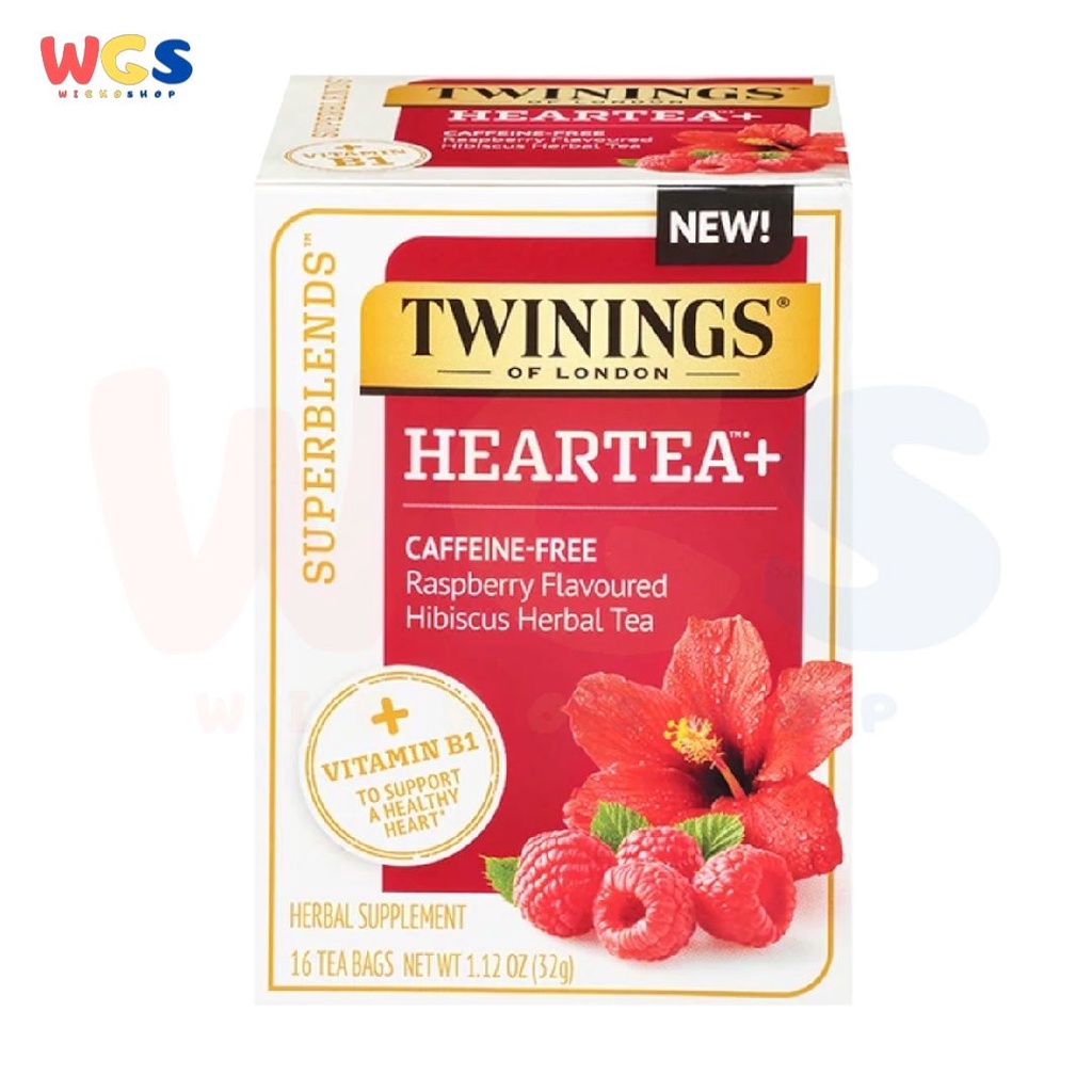 Twinings of London Heartea+ Caffeine Free Rapberry Flavor 16p x 2g