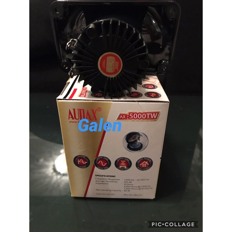 Tweeter Audax Ax 5000 TW Titanium Anti Air Ax 5000TW Speaker Walet